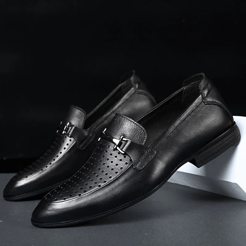 Luxury Genuine Leather Slip-On Loafers™