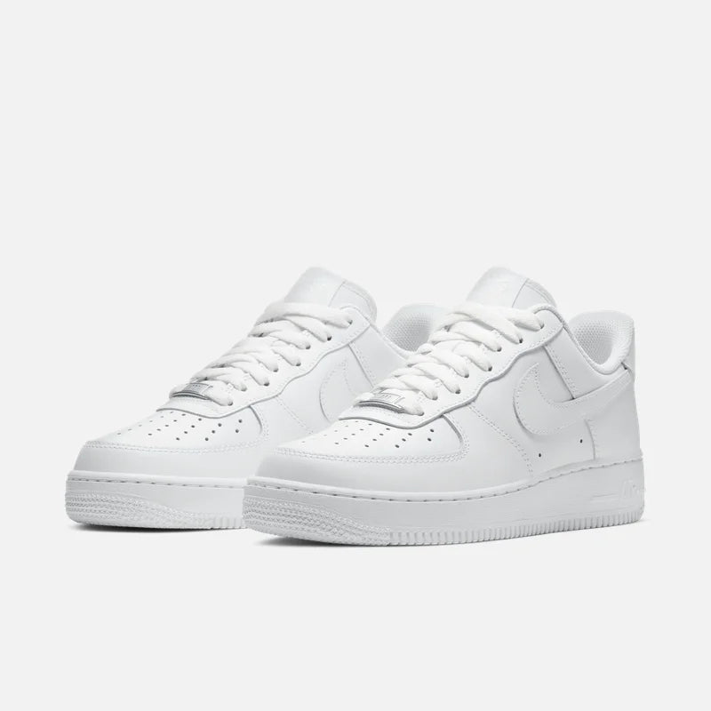 Timeless White Leather Low-Top Sneakers™